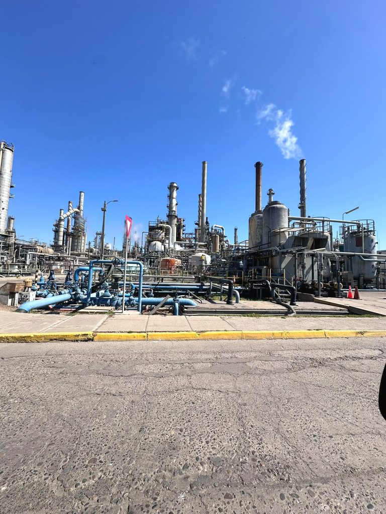 Vista de instalaciones industriales