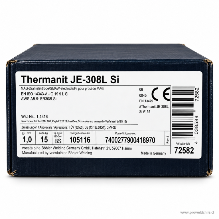Alambre MIG/MAG Thermanit JE-308L Si