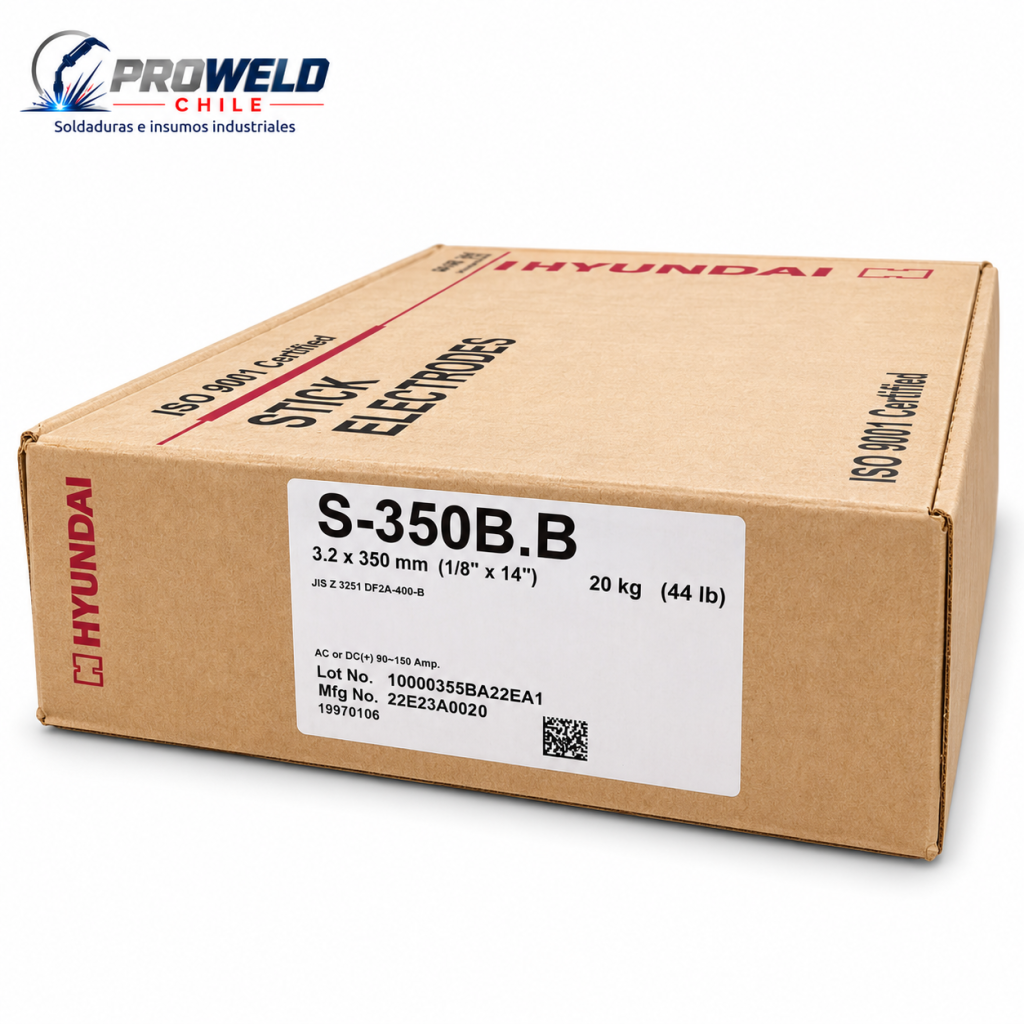 Electrodo de Recargue Hyundai S-350B.B 3,2 mm Antidesgaste