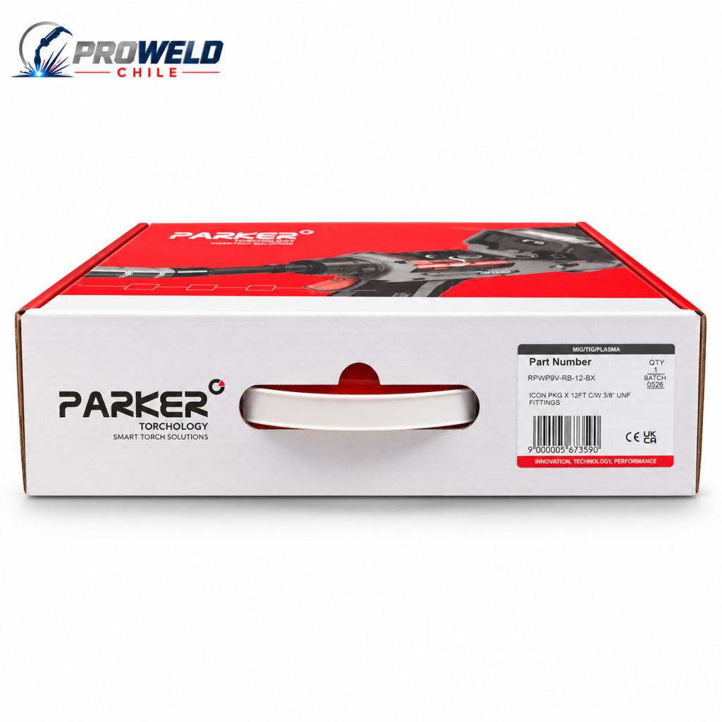 Antorcha TIG Parker con Válvula y Cable de 12 Pies