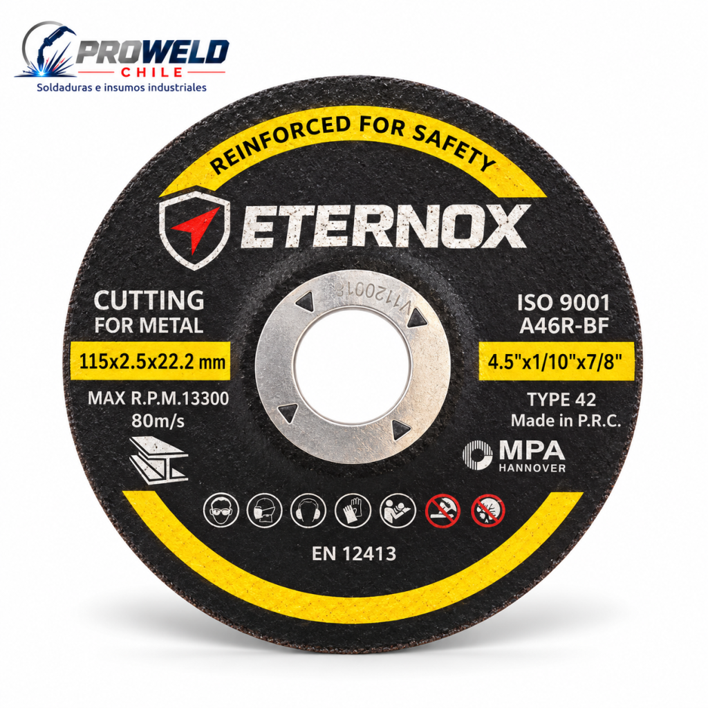 Disco de Corte Metal Eternox 115 × 2,5 × 22,2 mm